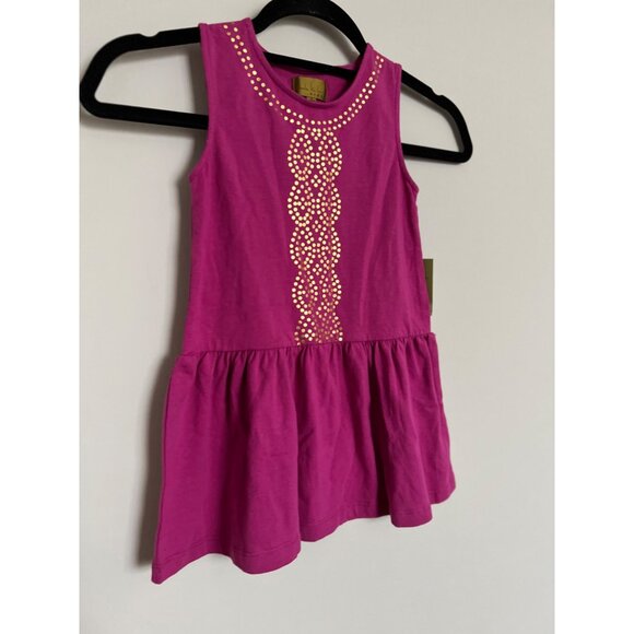 Nicole Miller Other - NWT Nicole Miller Purple Tank Top w/Gold Dot Design - Size 6
